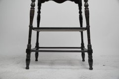 Aesthetic Movement Rosewood Two-Tier Side Table Inlaid with Floral Decoration - Thumbnail 8