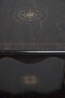 Aesthetic Movement Rosewood Two-Tier Side Table Inlaid with Floral Decoration - Thumbnail 6