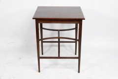 Aesthetic Movement Side Table with Sunflower & Curved & Straight Side Stretchers - Thumbnail 8