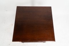 Aesthetic Movement Side Table with Sunflower & Curved & Straight Side Stretchers - Thumbnail 9