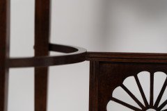 Aesthetic Movement Side Table with Sunflower & Curved & Straight Side Stretchers - Thumbnail 15