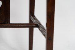 Aesthetic Movement Side Table with Sunflower & Curved & Straight Side Stretchers - Thumbnail 18