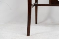 Aesthetic Movement Side Table with Sunflower & Curved & Straight Side Stretchers - Thumbnail 19