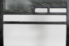An Anglo-Japanese Ebonised Side or Nursing Chair with Green Hide Upholstery - Thumbnail 10