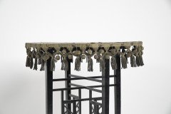 Aesthetic Movement Ebonised Walnut Side Table Retaining the Original Faded Green Baize Top - Thumbnail 5