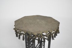 Aesthetic Movement Ebonised Walnut Side Table Retaining the Original Faded Green Baize Top - Thumbnail 3