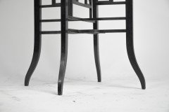 Aesthetic Movement Ebonised Walnut Side Table Retaining the Original Faded Green Baize Top - Thumbnail 8