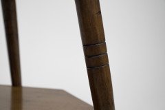 Collinson & Lock, attributed. An Aesthetic Movement Octogonal Two-tier Table on Splayed Ring Turn Legs - Thumbnail 11