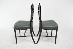 James Plucknett Attributed, probably for Collier & Plucknett. A Pair of Anglo-Japanese Ebonised Side Chairs - Thumbnail 5
