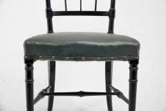 James Plucknett Attributed, probably for Collier & Plucknett. A Pair of Anglo-Japanese Ebonised Side Chairs - Thumbnail 9