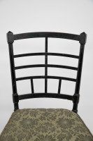 J. Plucknett, attributed. Collier & Plucknett Prob. Anglo-Japanese Ebonized Side Chair - Thumbnail 12