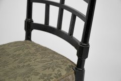 J. Plucknett, attributed. Collier & Plucknett Prob. Anglo-Japanese Ebonized Side Chair - Thumbnail 17