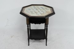 E. W. Godwin Attributed, for Collinson & Lock. Ebonised & Parcel Gilt Side Table Chess Table - Thumbnail 5
