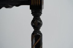 E. W. Godwin, attributed. For Collinson & Lock. An Ebonised & Parcel Gilt Side Table Chess Table - Thumbnail 12