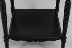 E. W. Godwin, attributed. For Collinson & Lock. An Ebonised & Parcel Gilt Side Table Chess Table - Thumbnail 14