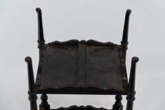 E. W. Godwin Attributed, for Collinson & Lock. Ebonised & Parcel Gilt Side Table Chess Table - Thumbnail 15