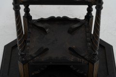E. W. Godwin Attributed, for Collinson & Lock. Ebonised & Parcel Gilt Side Table Chess Table - Thumbnail 16