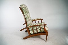 Jas Shoolbred Morris & Co., Style a Pair of Aesthetic Movement Reclining Armchairs - Thumbnail 3