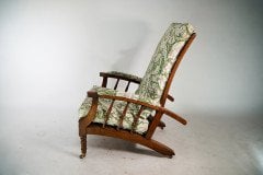 Jas Shoolbred Morris & Co., Style a Pair of Aesthetic Movement Reclining Armchairs - Thumbnail 6