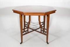 Lambs of Manchester. An Anglo-Japanese Mahogany Octagonal Centre Table In the style of E. W. Godwin - Thumbnail 6