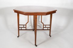 Lambs of Manchester. An Anglo-Japanese Mahogany Octagonal Centre Table In the style of E. W. Godwin - Thumbnail 8