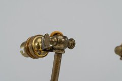 W. A. S. Benson. A Pair of Arts & Crafts Brass Adjustable Mistletoe Table Lamps - Thumbnail 8