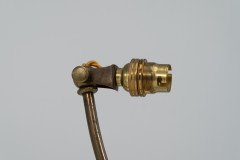 W. A. S. Benson. A Pair of Arts & Crafts Brass Adjustable Mistletoe Table Lamps - Thumbnail 9