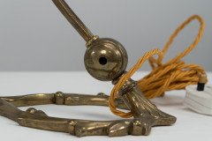 W. A. S. Benson. A Pair of Arts & Crafts Brass Adjustable Mistletoe Table Lamps - Thumbnail 14
