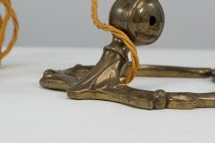 W. A. S. Benson. A Pair of Arts & Crafts Brass Adjustable Mistletoe Table Lamps - Thumbnail 15