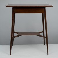 Morris & Co. A fine quality Aesthetic Movement walnut side table. - Thumbnail 1