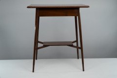 Morris & Co. A fine quality Aesthetic Movement walnut side table. - Thumbnail 3