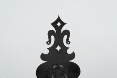 Alfred Bucknell. A Rare Pair of Arts & Crafts Museum Quality Steel Wall Sconces - Thumbnail 8