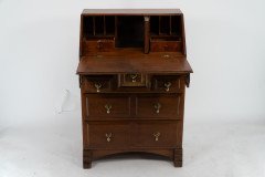 Ernest Gimson Attributed, an Arts & Crafts Cotswold School Walnut Bureau Inlaid with Holly Chequered String Inlay - Thumbnail 4