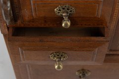 Ernest Gimson Attributed, Arts & Crafts Cotswold School Walnut Bureau Inlaid with Holly Chequered String Inlay - Thumbnail 17