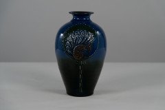 Brannam of Barnstaple. A Rare Blue Vase Decorated with a Squirrel - Thumbnail 6