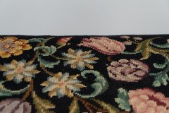 Edward Barnsley. A Cotswold School Arts & Crafts Handmade Walnut Stool Retaining the Original Tapestry Seat - Thumbnail 9
