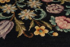 Edward Barnsley. A Cotswold School Arts & Crafts Handmade Walnut Stool Retaining the Original Tapestry Seat - Thumbnail 10