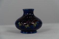 William Moorcroft. A Small Anemone Blue Vase Signed H M Made in England - Thumbnail 5