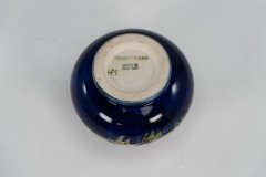 William Moorcroft. A Small Anemone Blue Vase Signed H M Made in England - Thumbnail 8