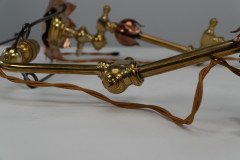 W. A. S. Benson. A Pair of Copper & Brass Wall Lights with Lily Pad Wall Back Plates - Thumbnail 17
