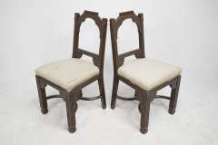 R Boyd. In the Style of Dr. C Dresser. A Pair of Aesthetic Movement Oak Side Chairs - Thumbnail 4