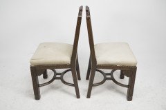 R Boyd. In the Style of Dr. C Dresser. A Pair of Aesthetic Movement Oak Side Chairs - Thumbnail 5