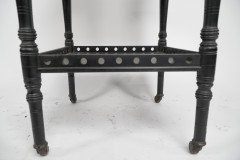Aesthetic Movement Ebonised Walnut Two-Tier Side Table c.1880 - Thumbnail 11
