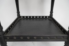 Aesthetic Movement Ebonised Walnut Two-Tier Side Table c.1880 - Thumbnail 12
