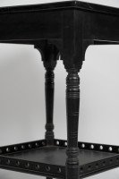 Aesthetic Movement Ebonised Walnut Two-Tier Side Table c.1880 - Thumbnail 13