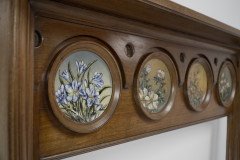 Dr. C. Dresser for Barnard, bishop & Barnard. An Aesthetic Movement Fireplace with Linthorpe Pottery Circular Plaques - Thumbnail 9