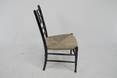 Anglo-Japanese c.1875 Ebonised Side Chair In the style of E. W. Godwin - Thumbnail 4