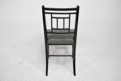 E. W. Godwin, Style Of, anglo-Japanese Ebonised Side Chair with Leather Seat - Thumbnail 19