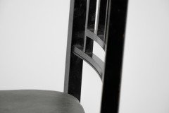 E. W. Godwin, Style Of, anglo-Japanese Ebonised Side Chair with Leather Seat - Thumbnail 8