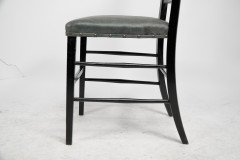 E. W. Godwin, Style Of, anglo-Japanese Ebonised Side Chair with Leather Seat - Thumbnail 11